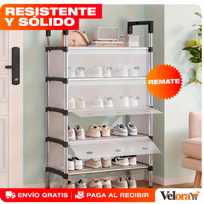 Zapatero de 5 Pisos en Acrílico